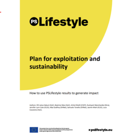 Plan for exploitation and sustainability