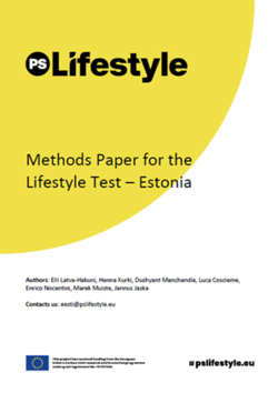 Methods Paper for the Lifestyle Test – Estonia