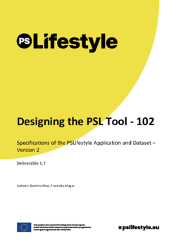 D1.7 Designing the PSL Tool Specifications of the PSLifestyle Application and Dataset 