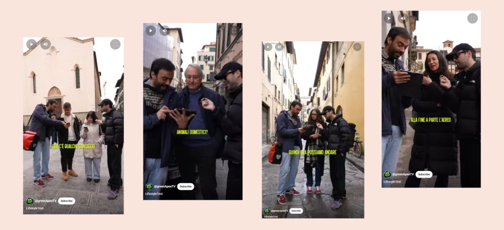 Italian partners take to the streets to promote the Lifestyle Test