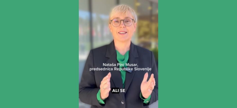 President of Slovenia Nataša Pirc Musar tests her lifestyle and endorses the Lifestyle Test nationally